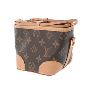 Louis Vuitton Shoulder Monogram Canvas Bag Brown Noe